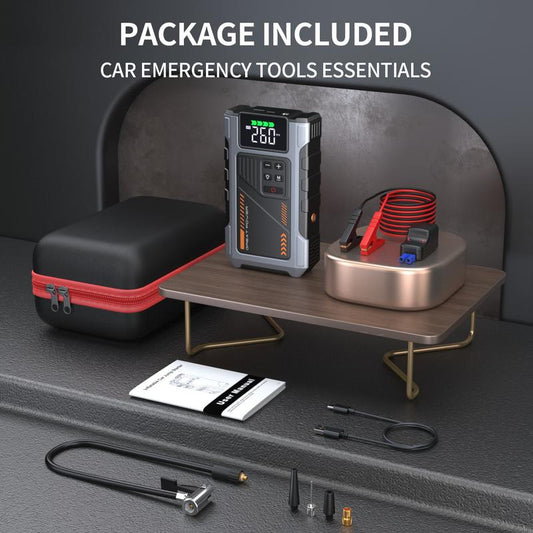 RoadVolt Portable Car Jump Starter with Air Compressor