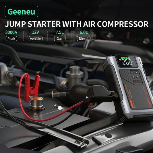 RoadVolt Portable Car Jump Starter with Air Compressor